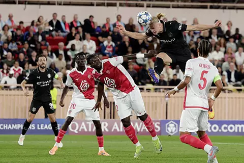 دقيقة بدقيقة.. موناكو 1-2 مانشستر سيتي.. استراحة (فيديو وصور)